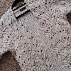 (🌻2/$9) "Moon and Madison" crochet cardigan